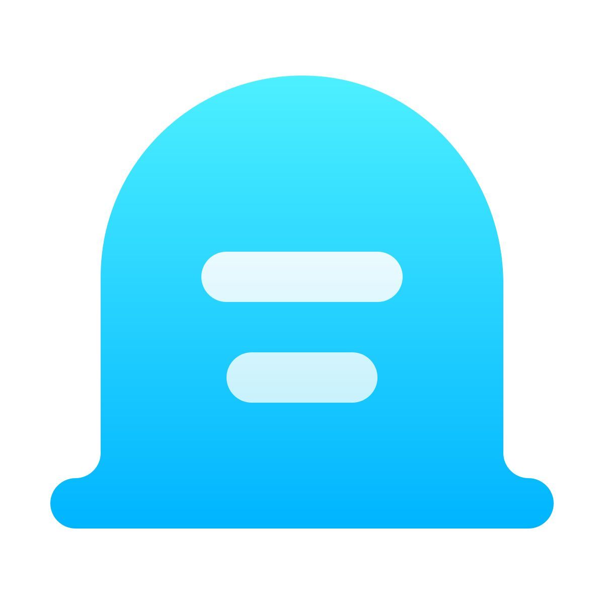 softteal gradient style 墓石 icon