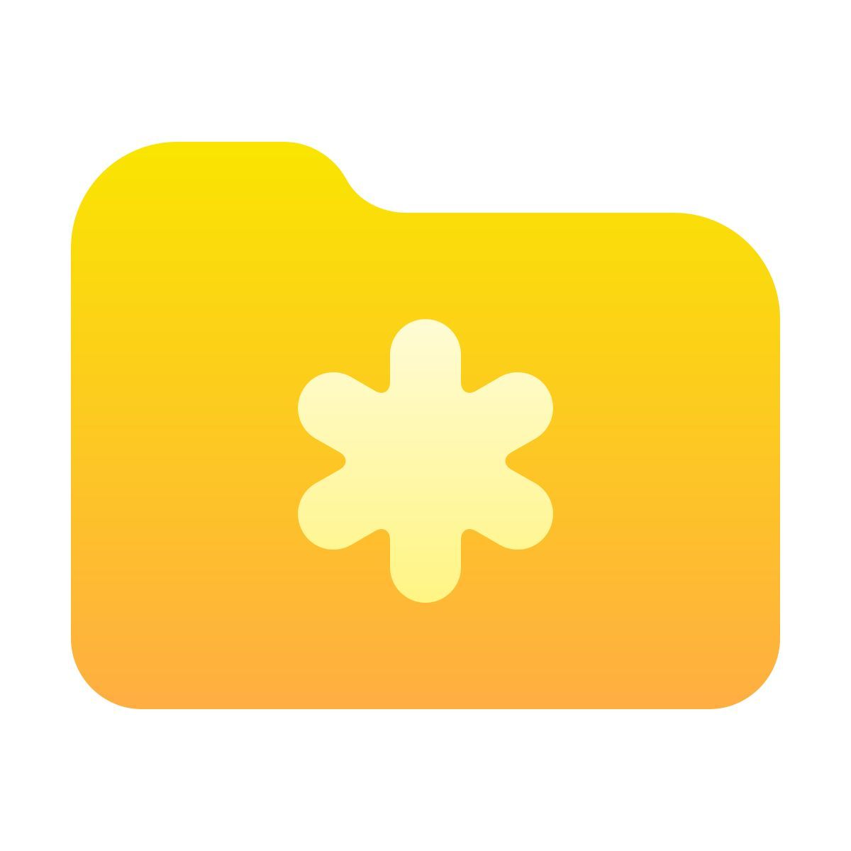 softteal gradient style carpeta de hospital icon