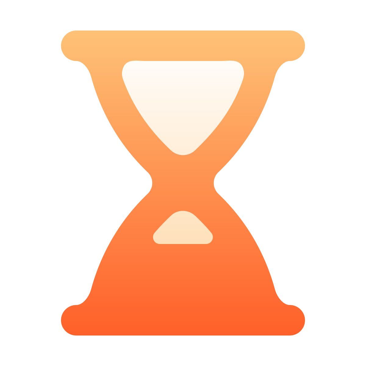 softteal gradient style 沙漏沙底 icon