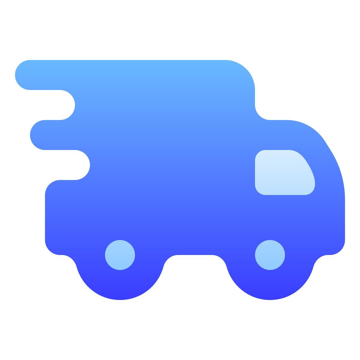 softteal gradient style in transit icon