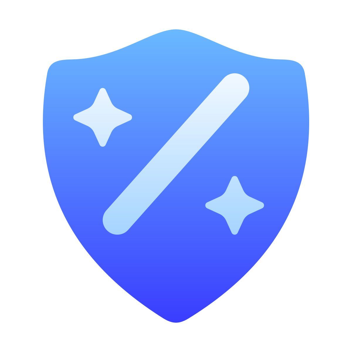 softteal gradient style knight shield icon