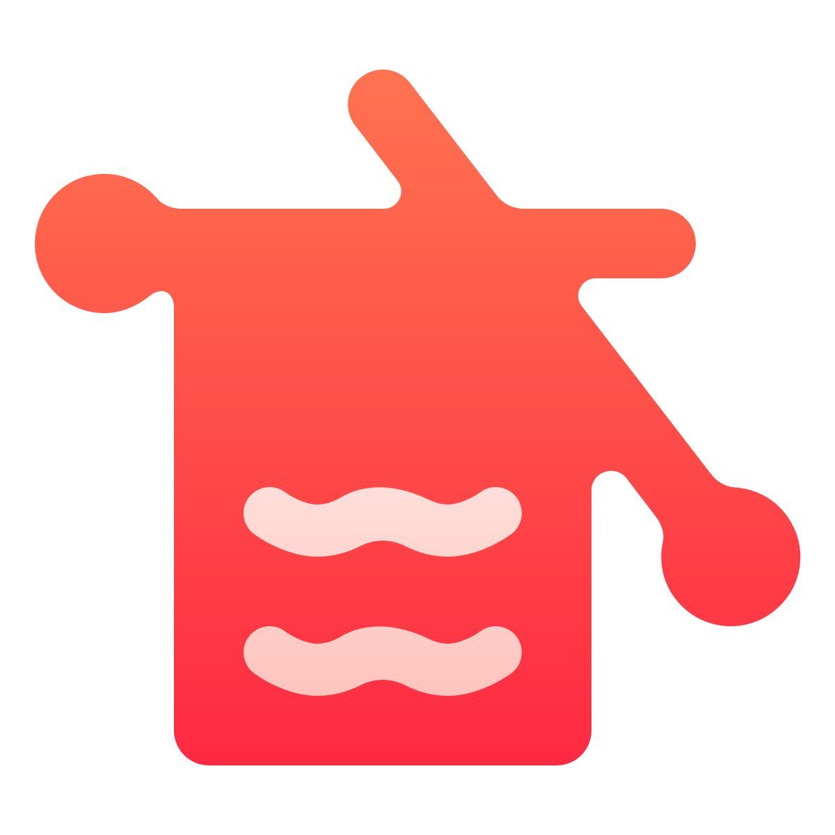 softteal gradient style knitting icon