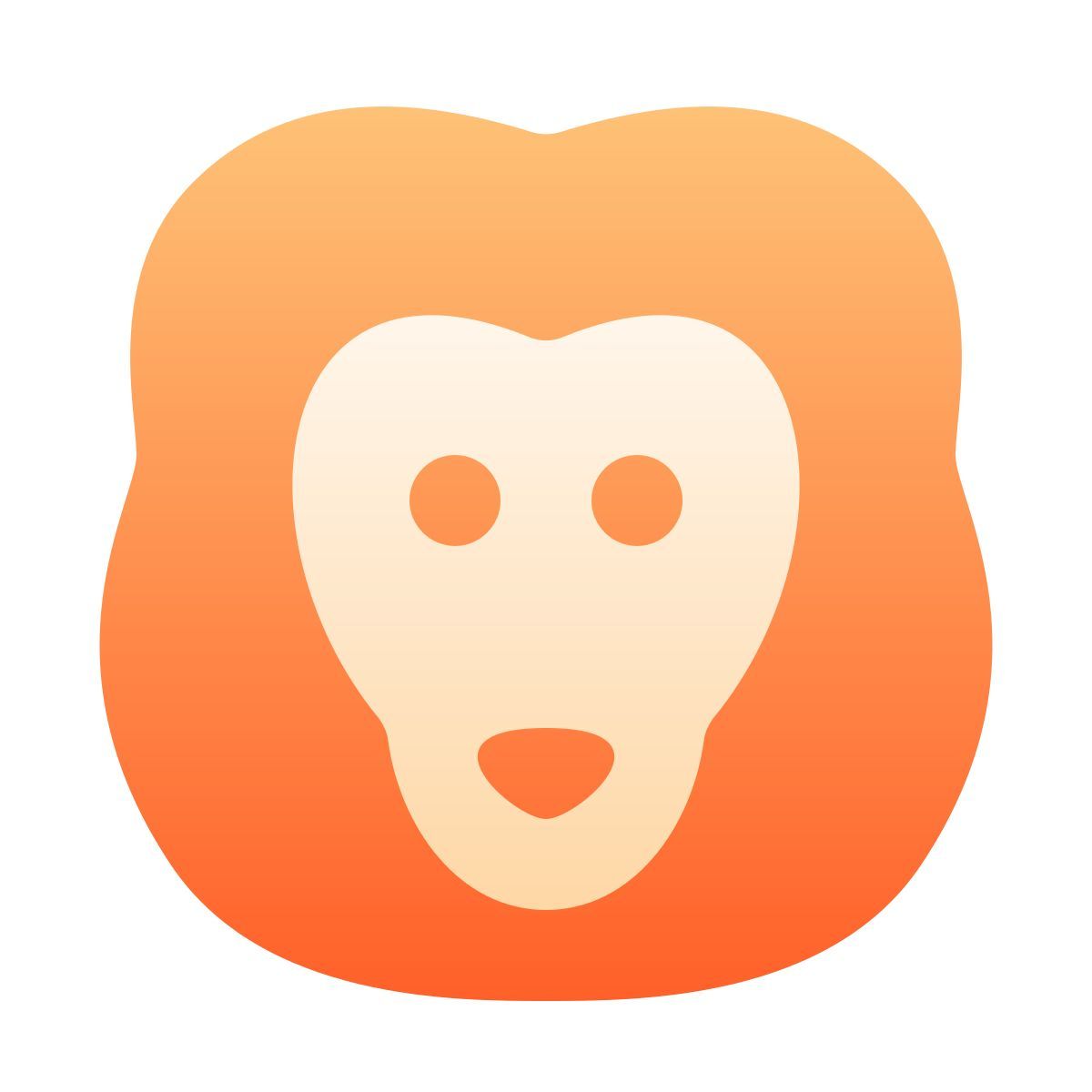 softteal gradient style 狮子 icon