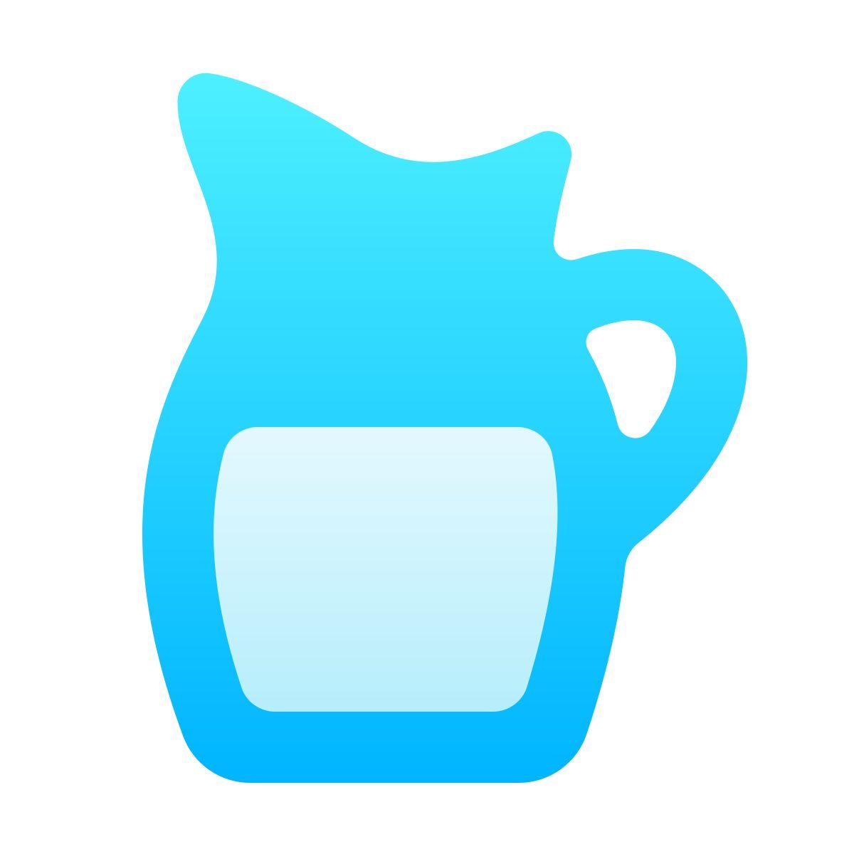 softteal gradient style 우유 icon