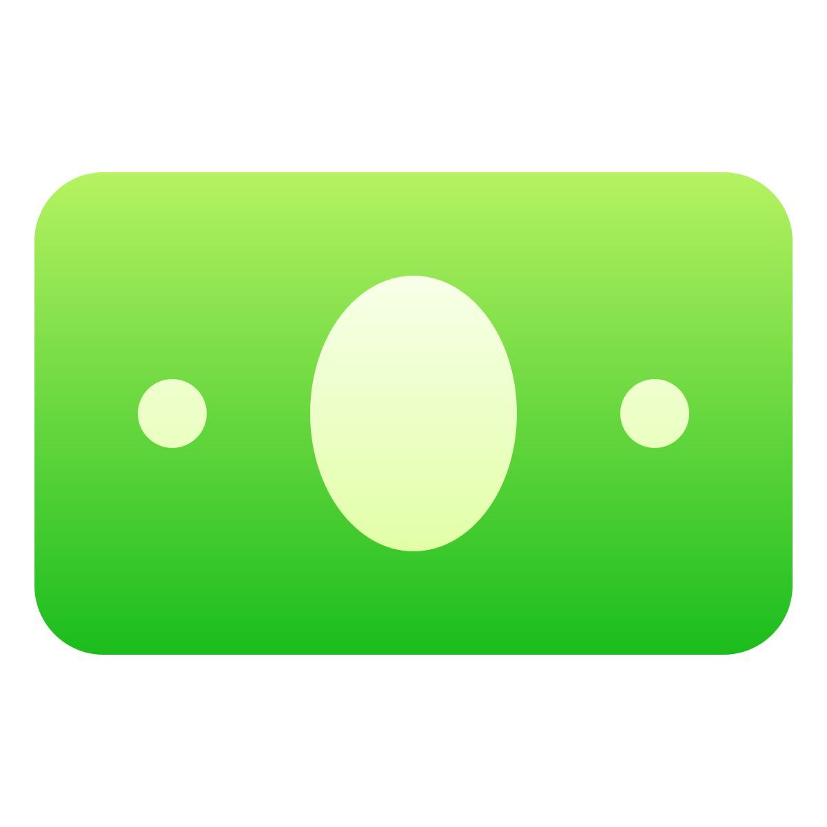 softteal gradient style cash icon