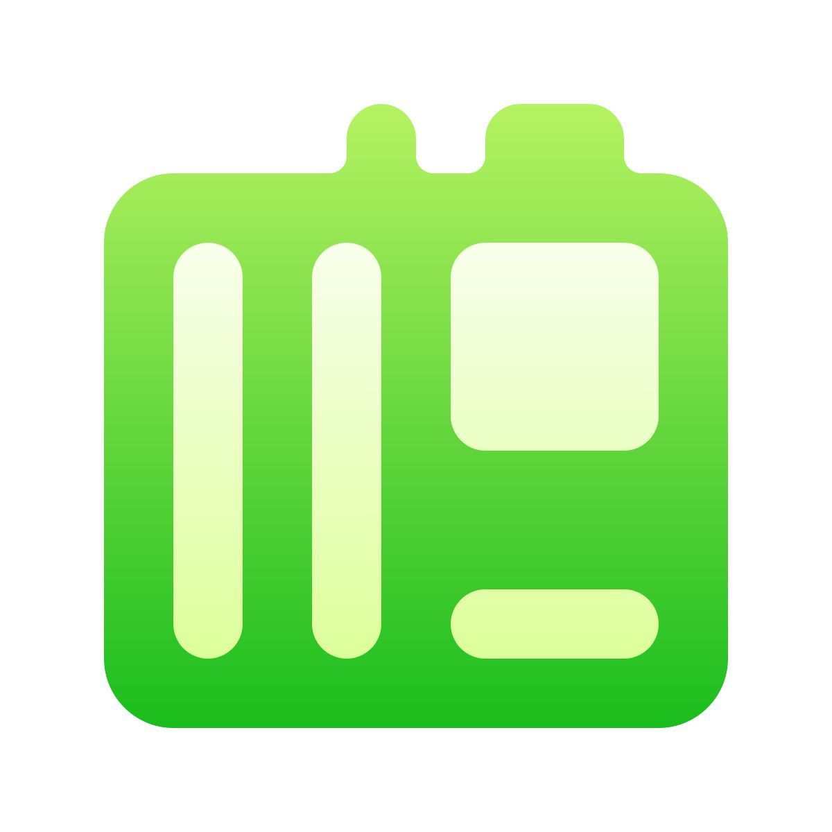 softteal gradient style motherboard icon