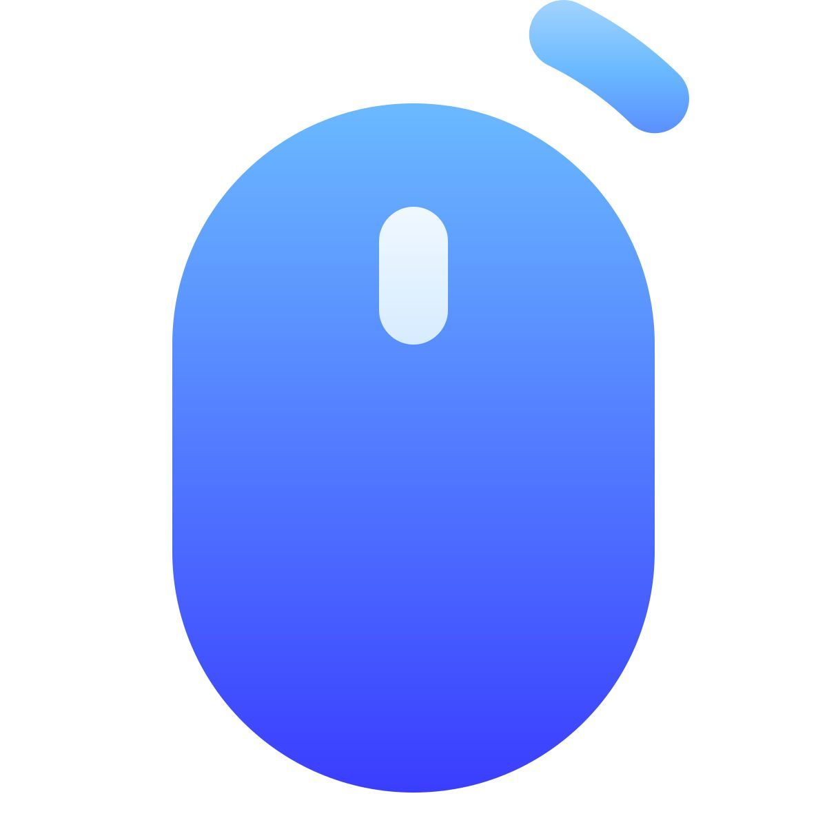 softteal gradient style clic derecho del ratón icon