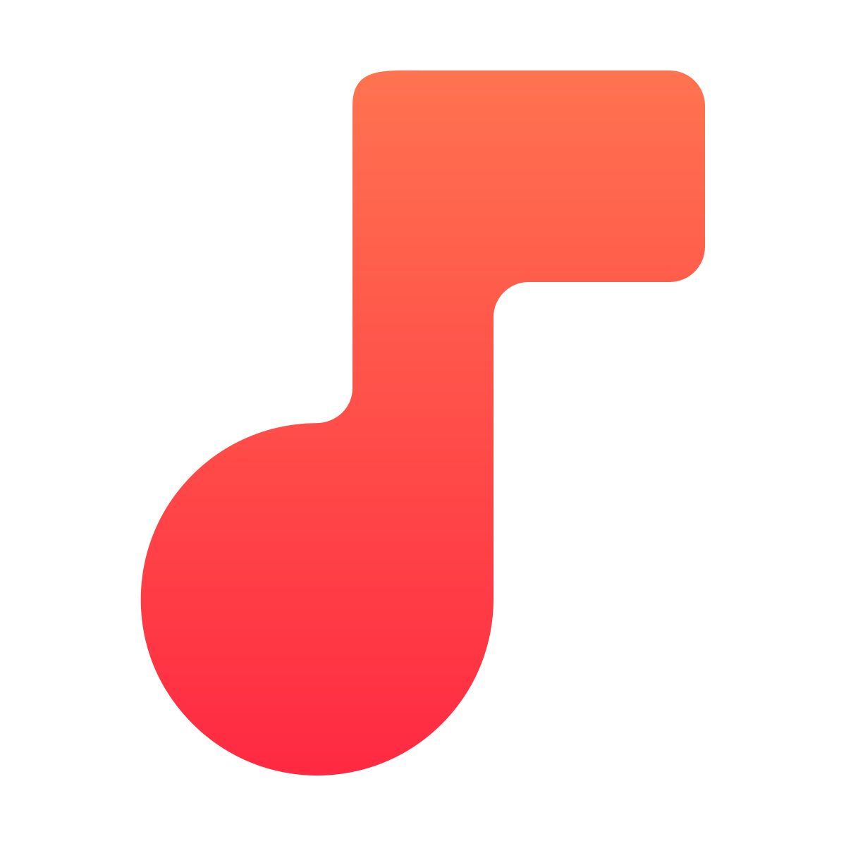 softteal gradient style quaver icon