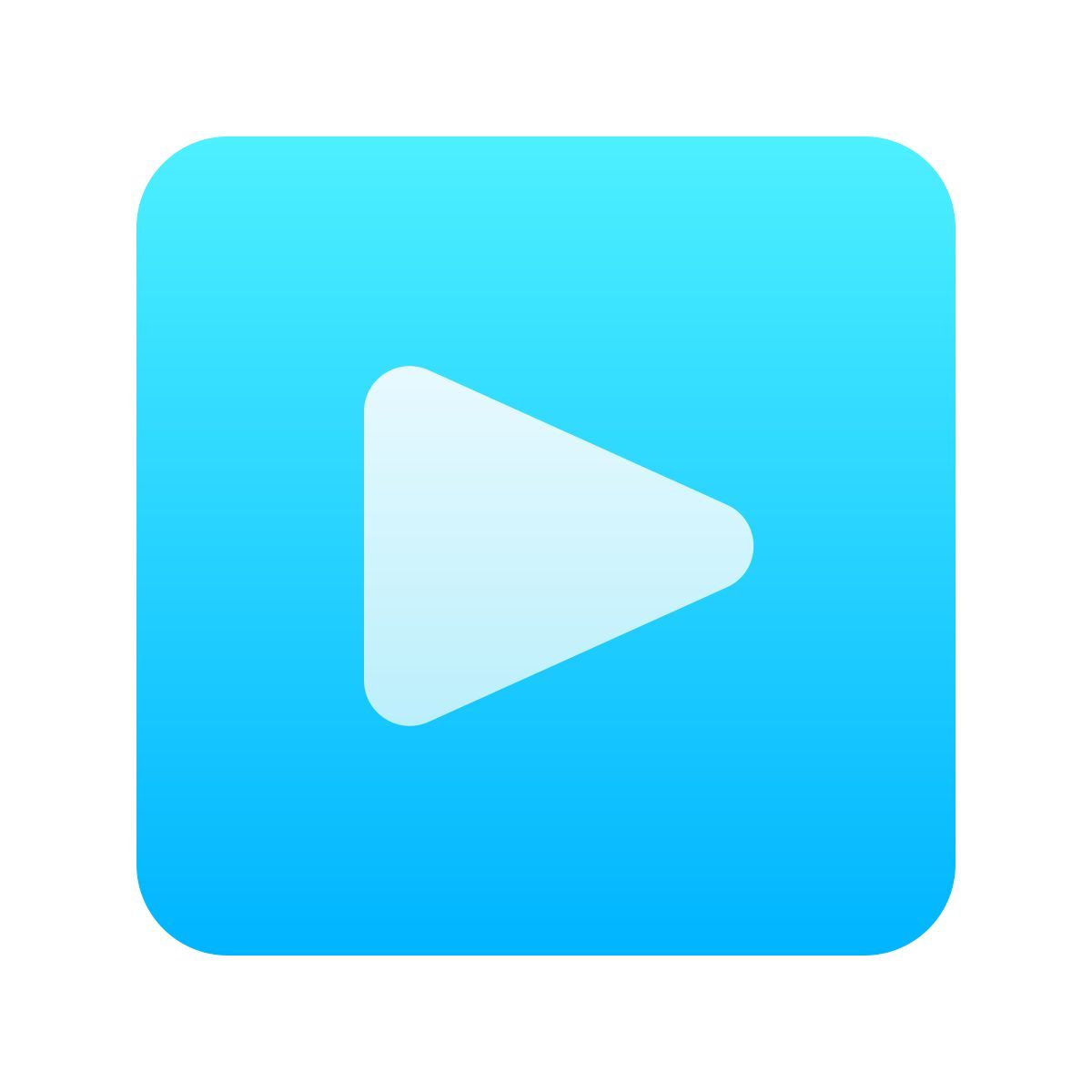 softteal gradient style right button icon