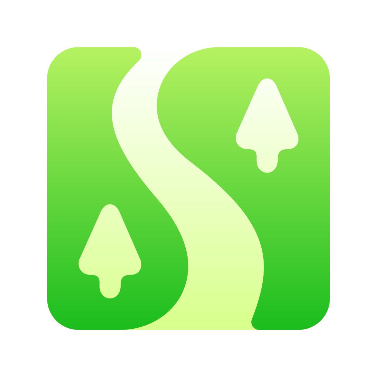 softteal gradient style camino icon