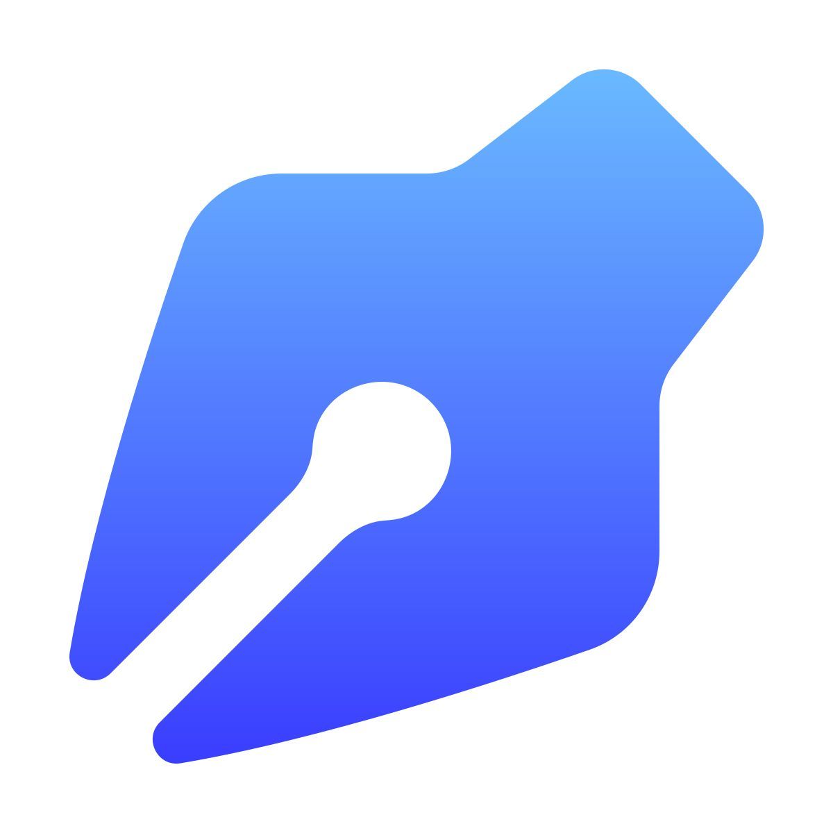 softteal gradient style pen icon