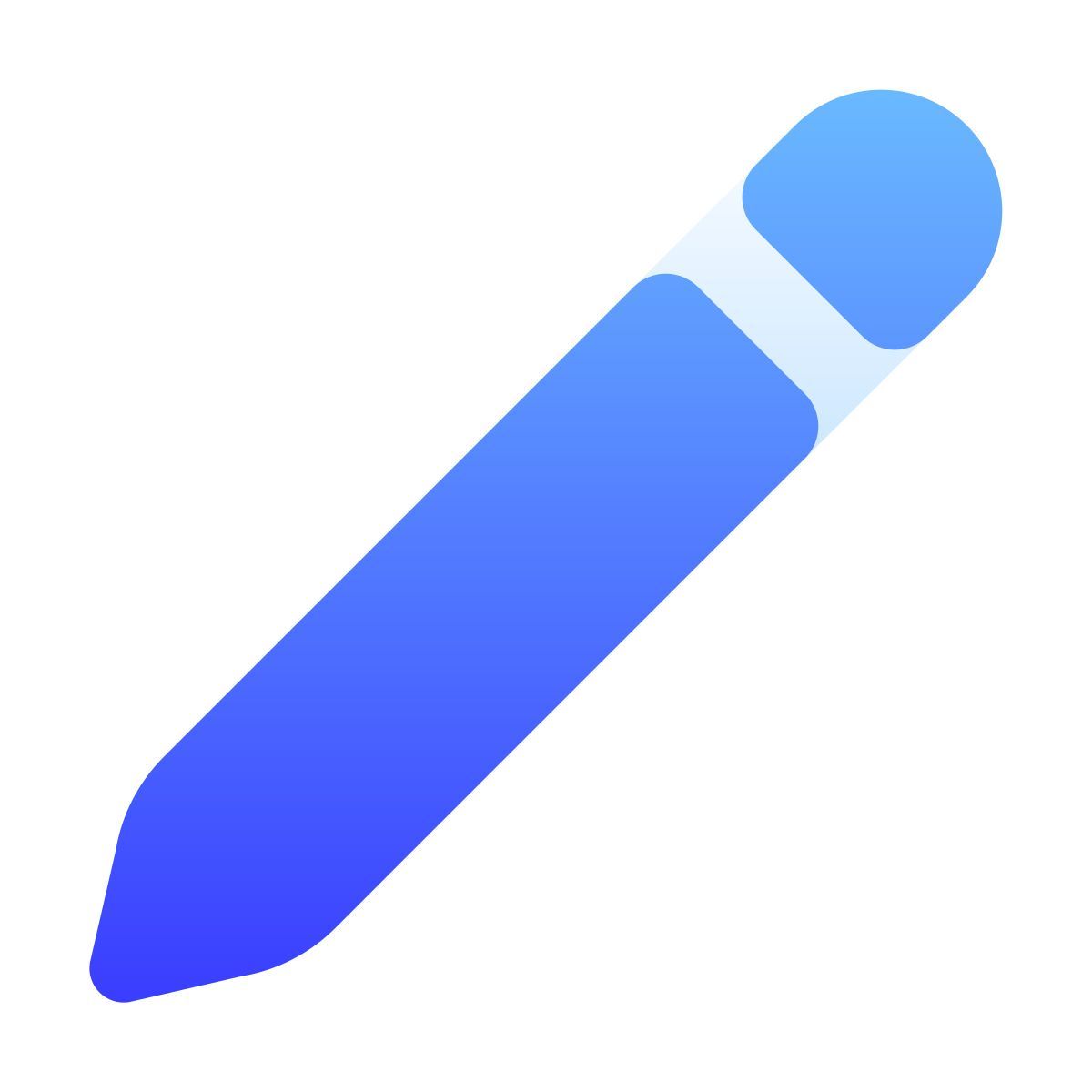 softteal gradient style pencil icon