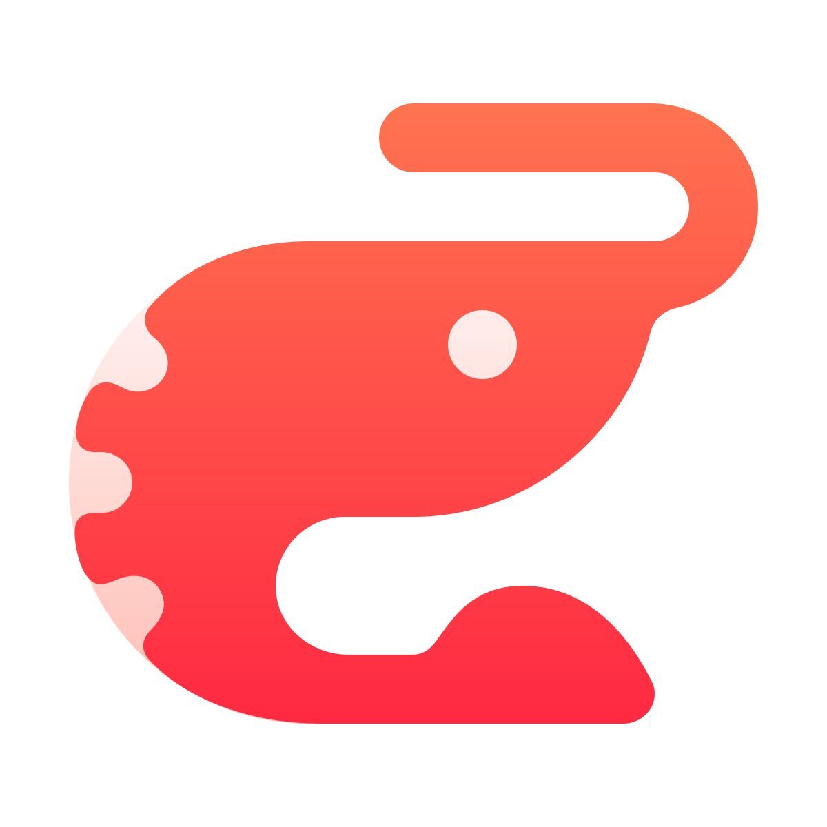 softteal gradient style crevette icon