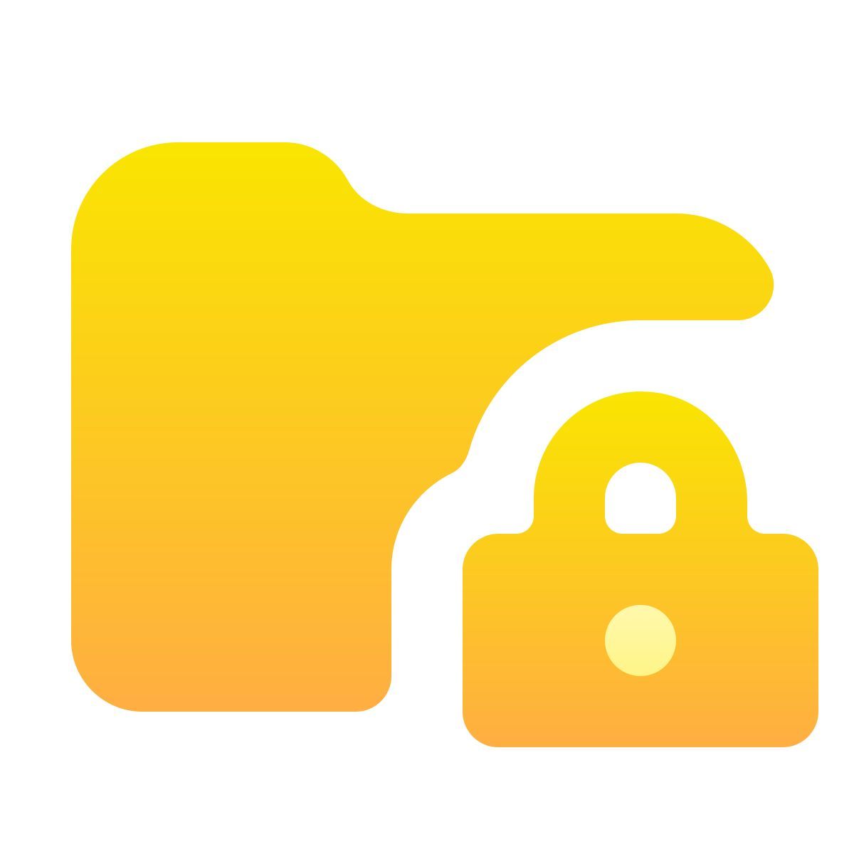 softteal gradient style carpeta privada icon