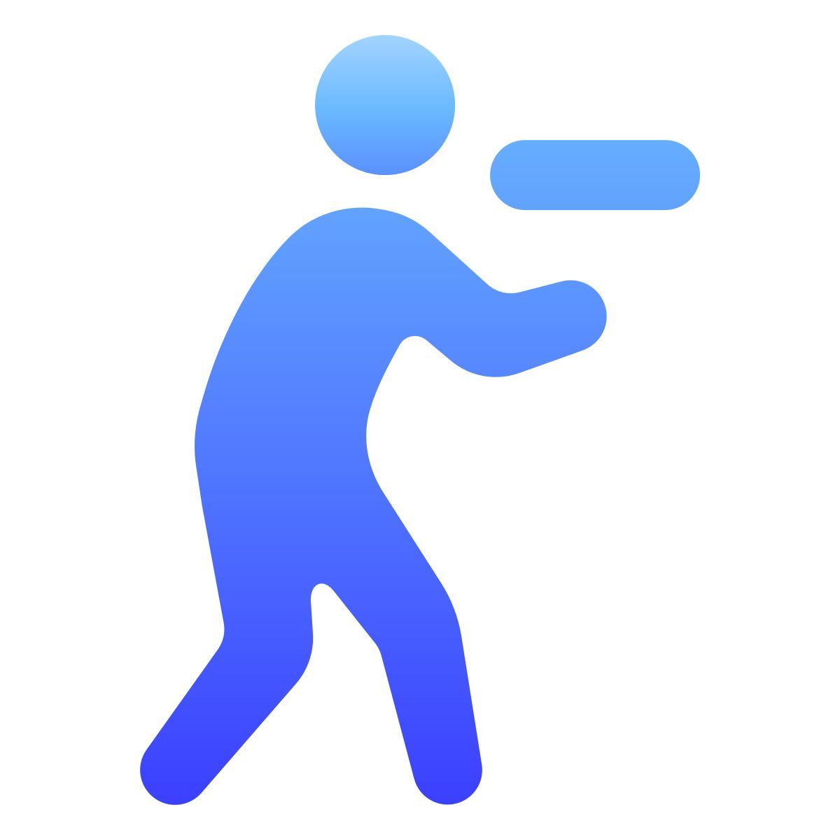 softteal gradient style tirando pugni icon