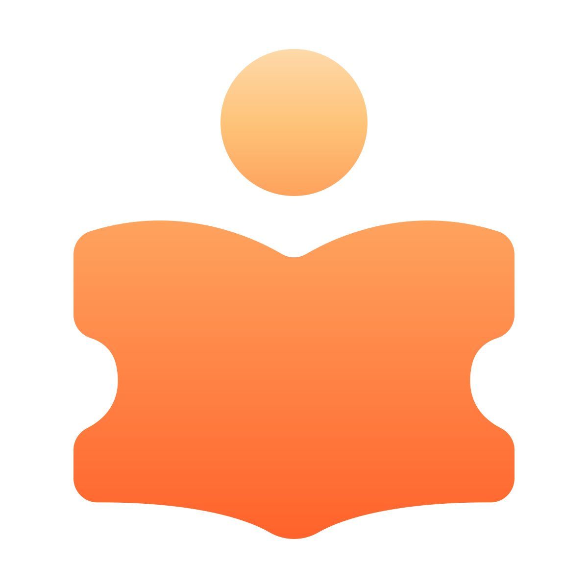 softteal gradient style studiando icon