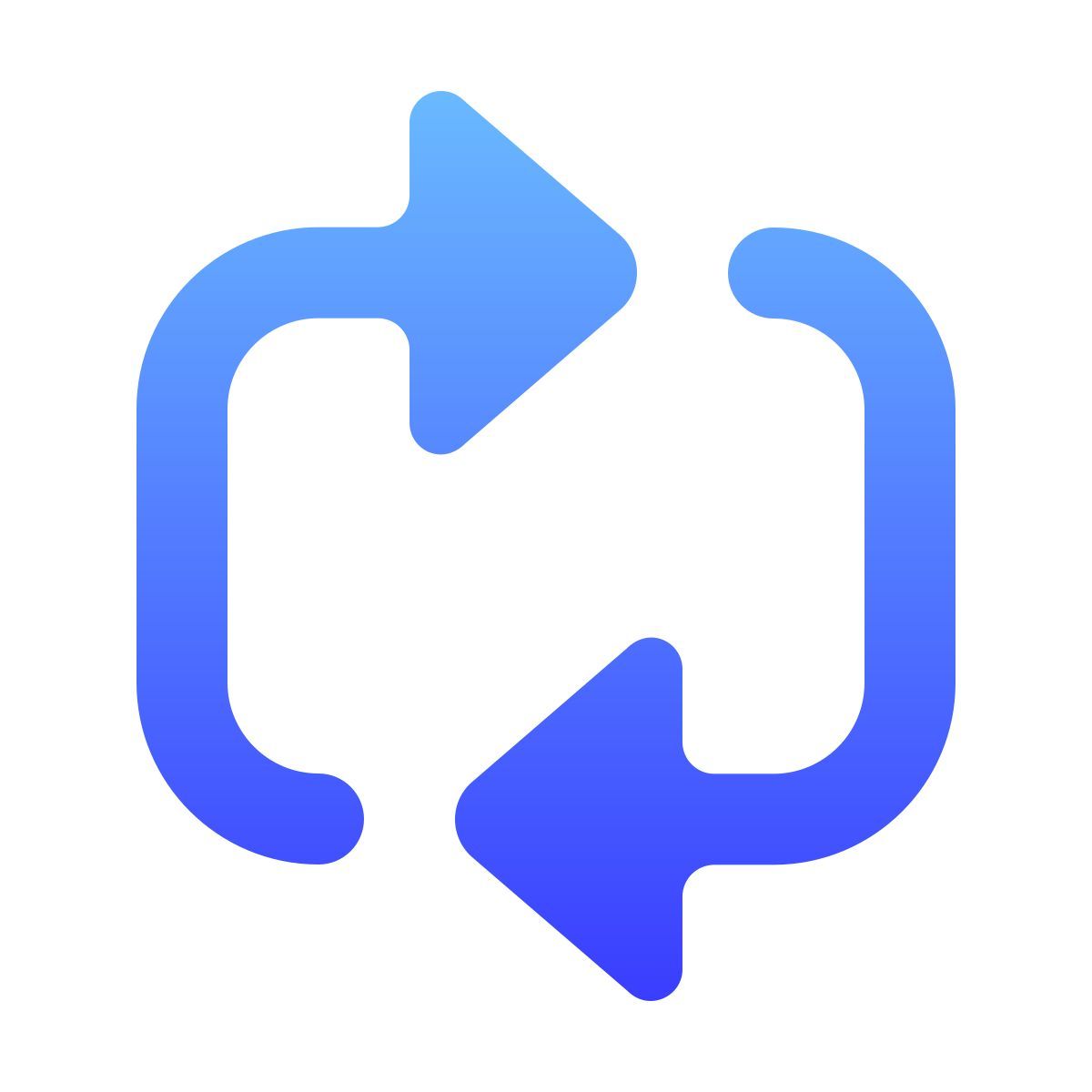 softteal gradient style 반복 icon