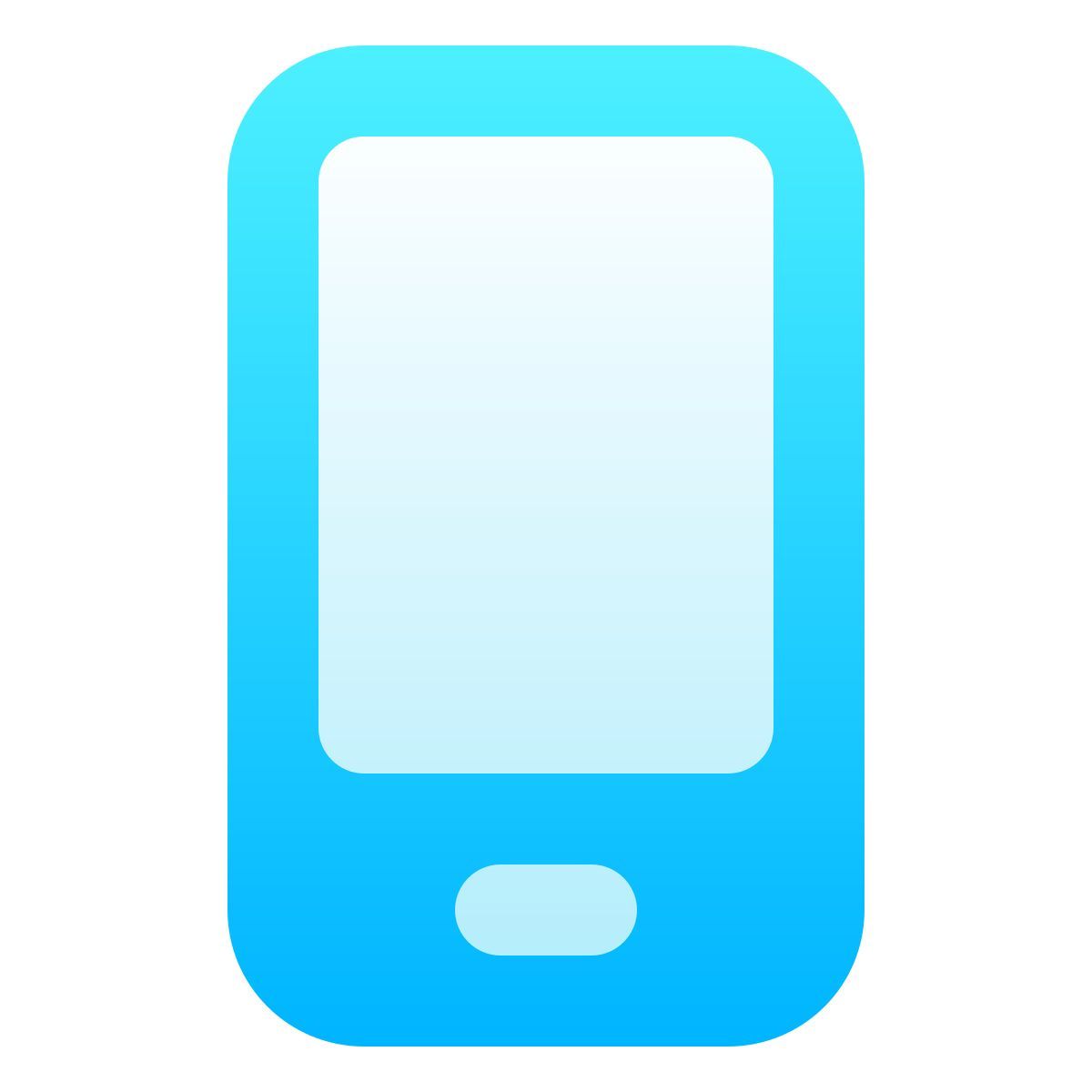 softteal gradient style smartphone icon