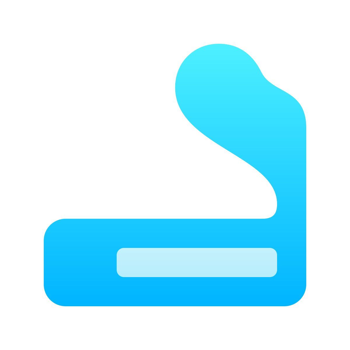 softteal gradient style rauchen icon