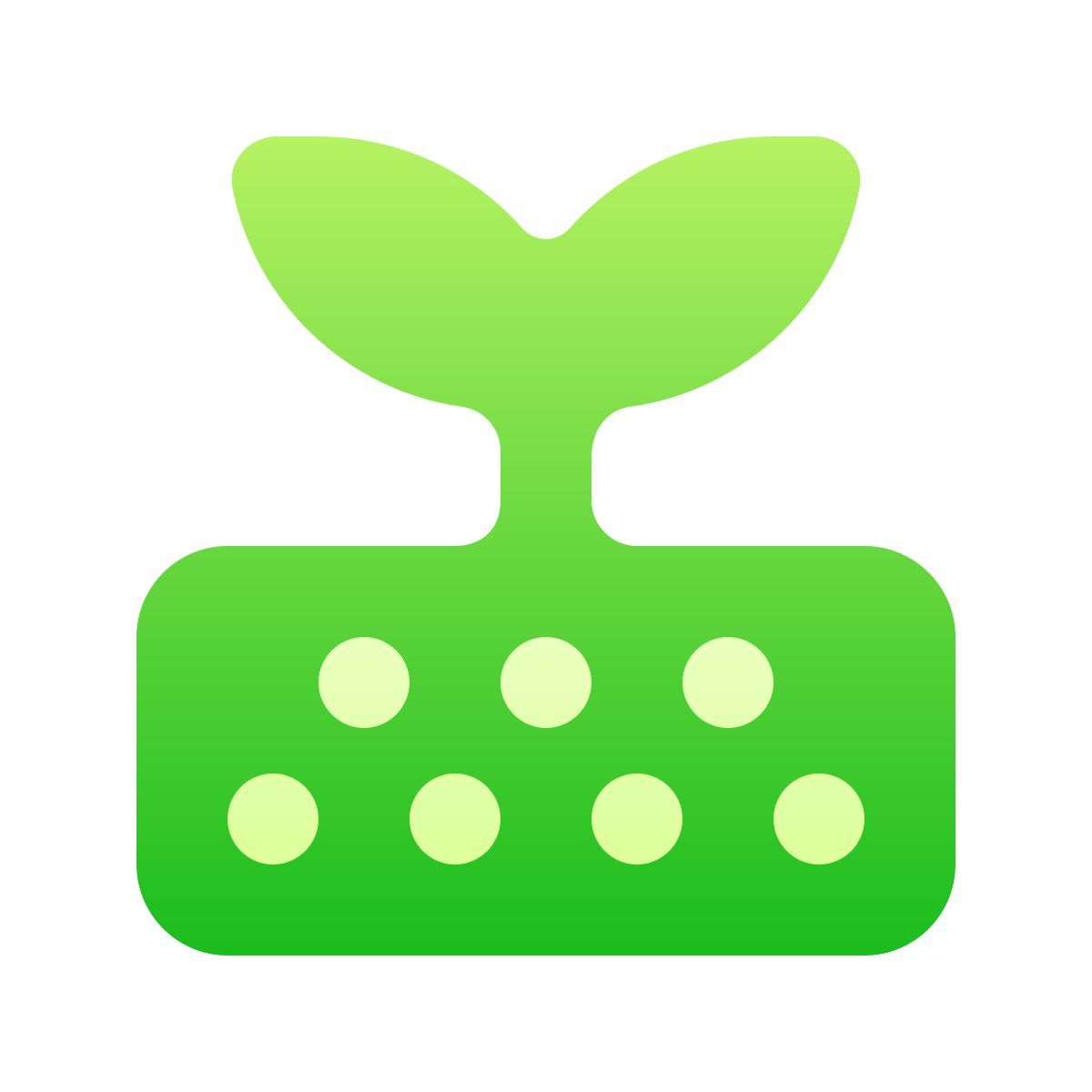 softteal gradient style soil icon