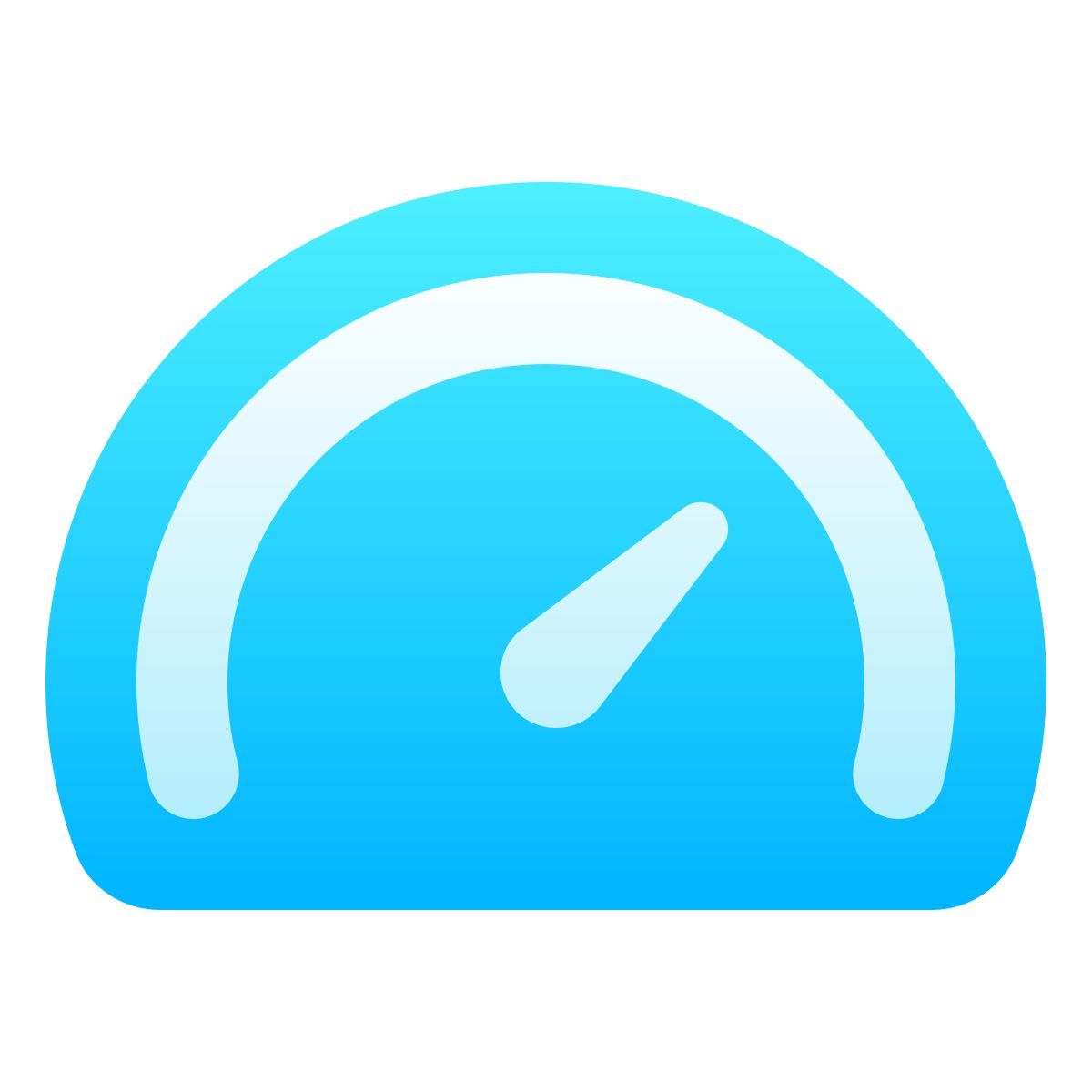 softteal gradient style tacho icon