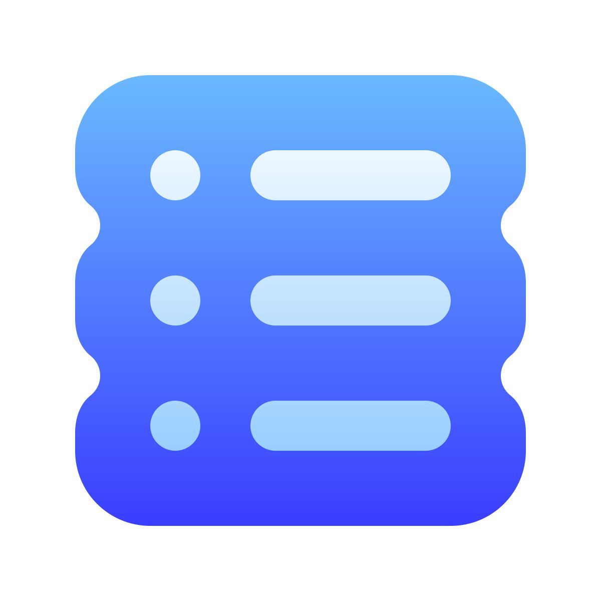 softteal gradient style stack icon