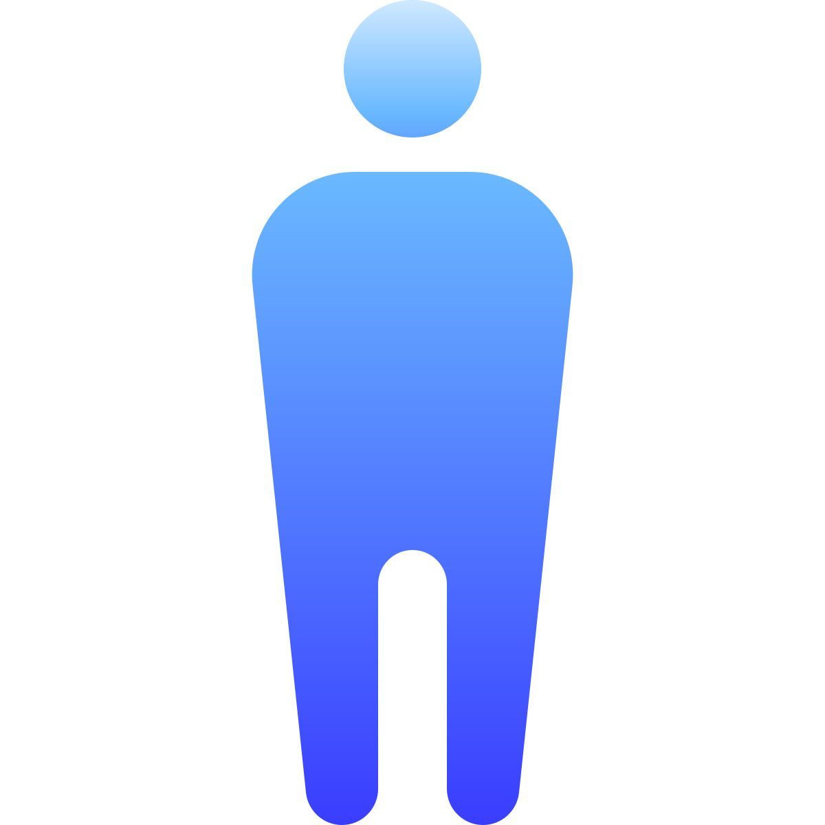 softteal gradient style 站立之人 icon