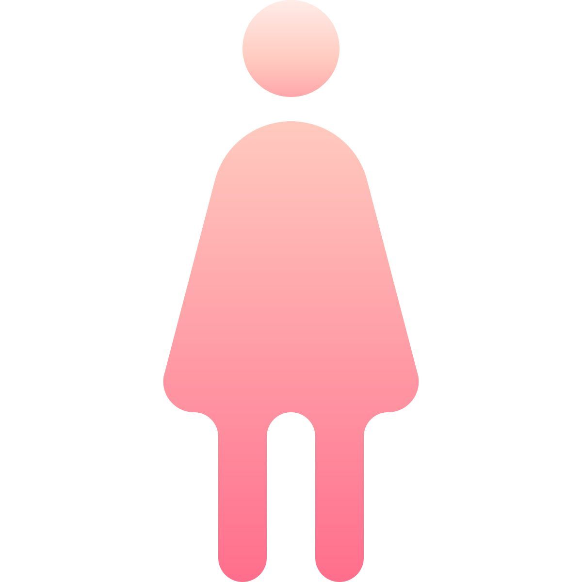 softteal gradient style donna in piedi icon