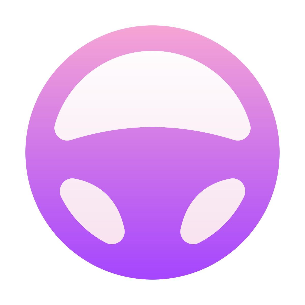 softteal gradient style 方向盘 icon
