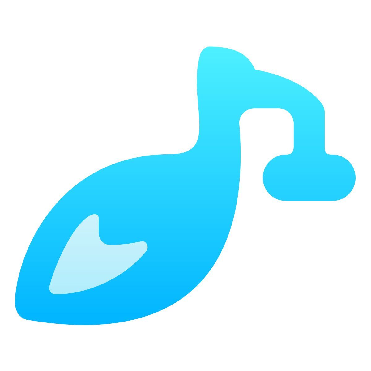 softteal gradient style 鹳与束 icon