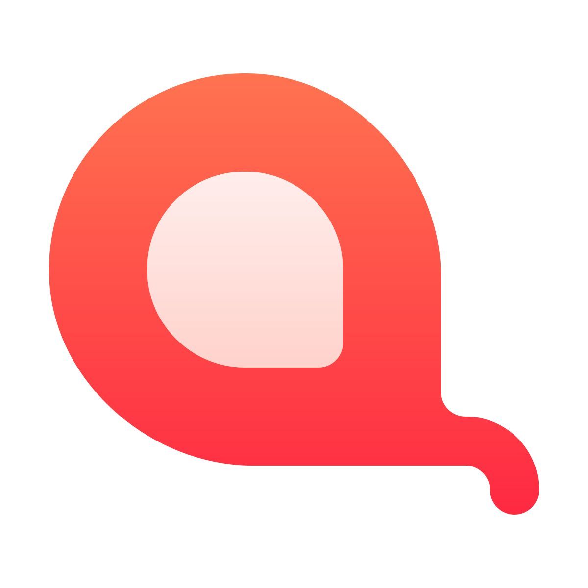 softteal gradient style 줄자 icon