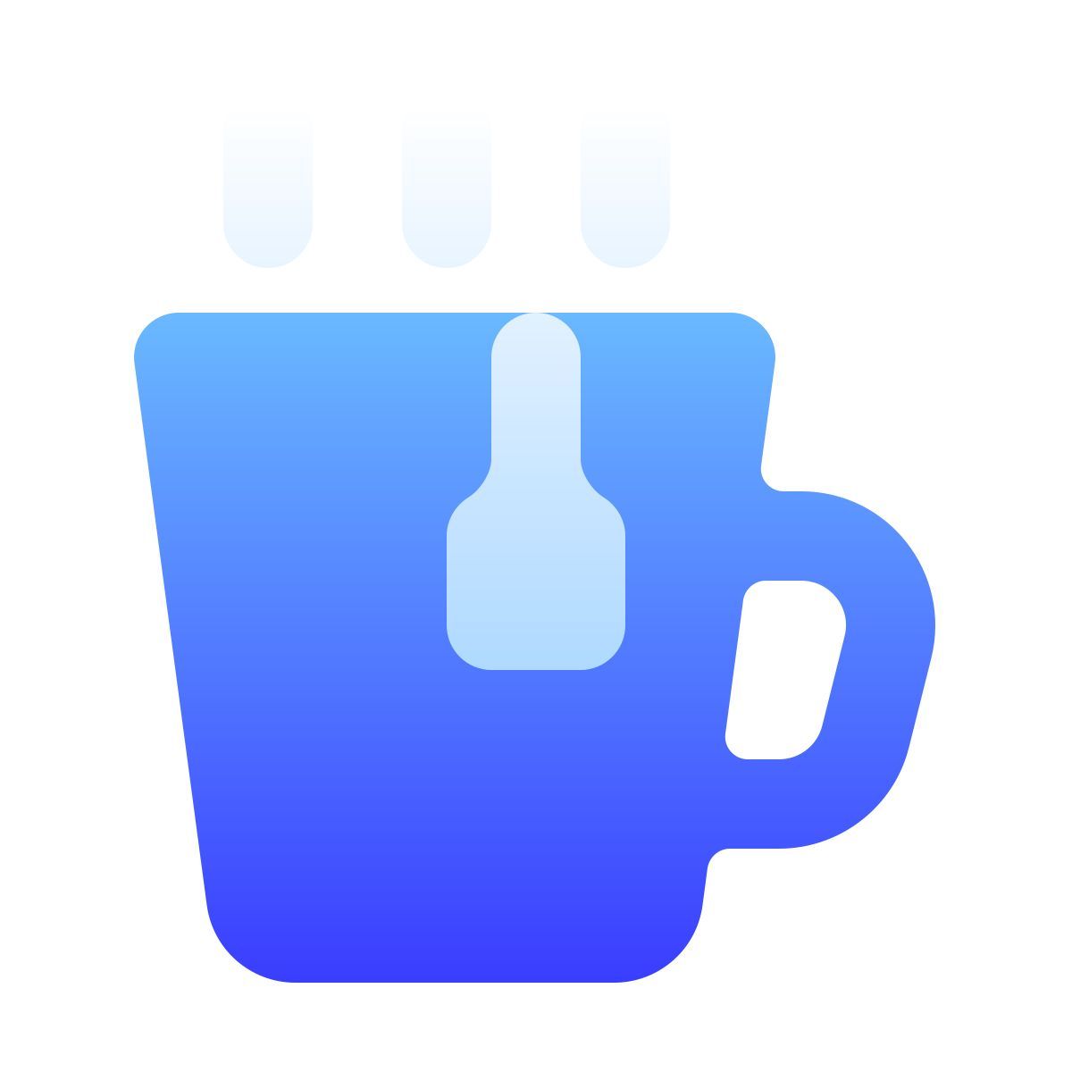 softteal gradient style thé icon