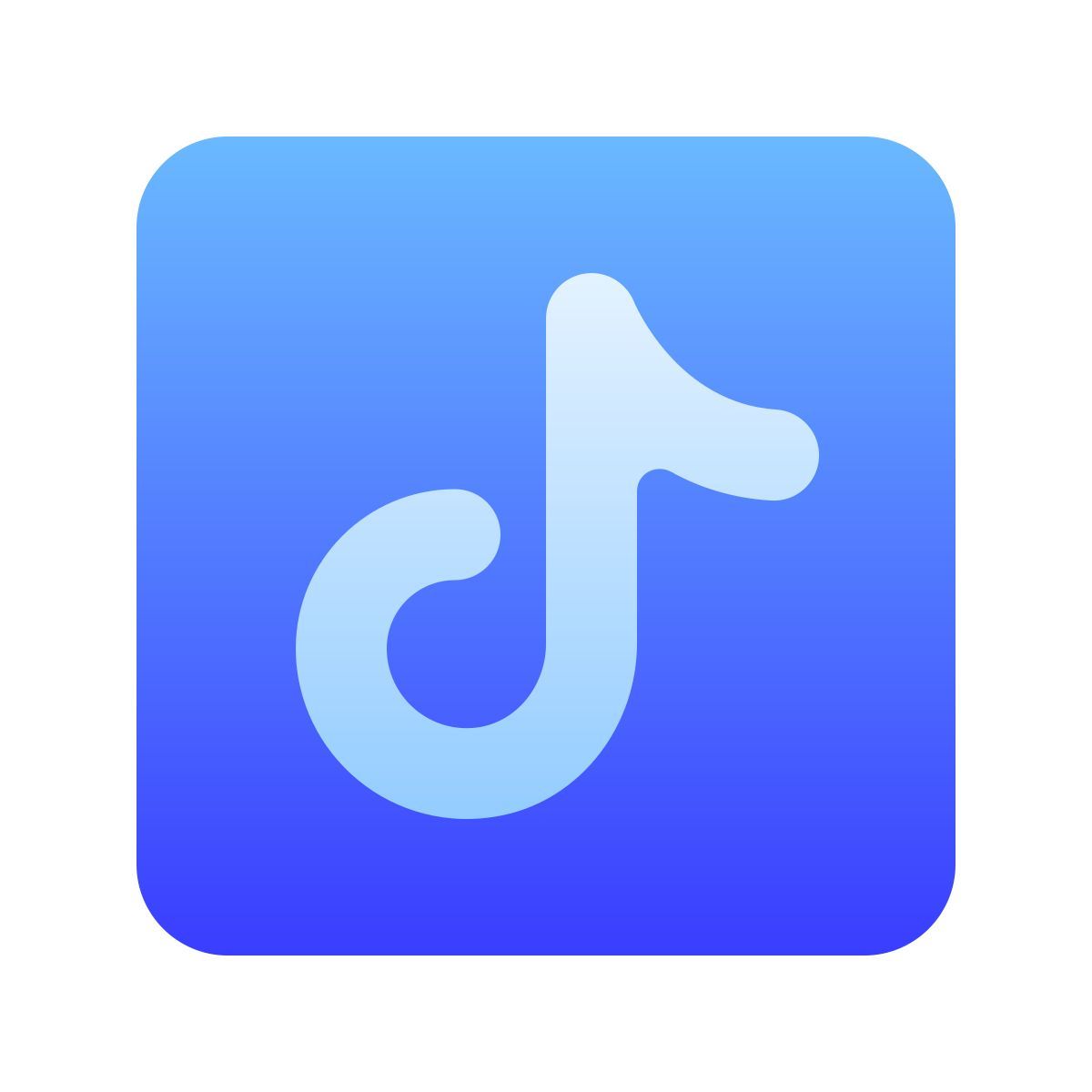 softteal gradient style tik의 톡 icon