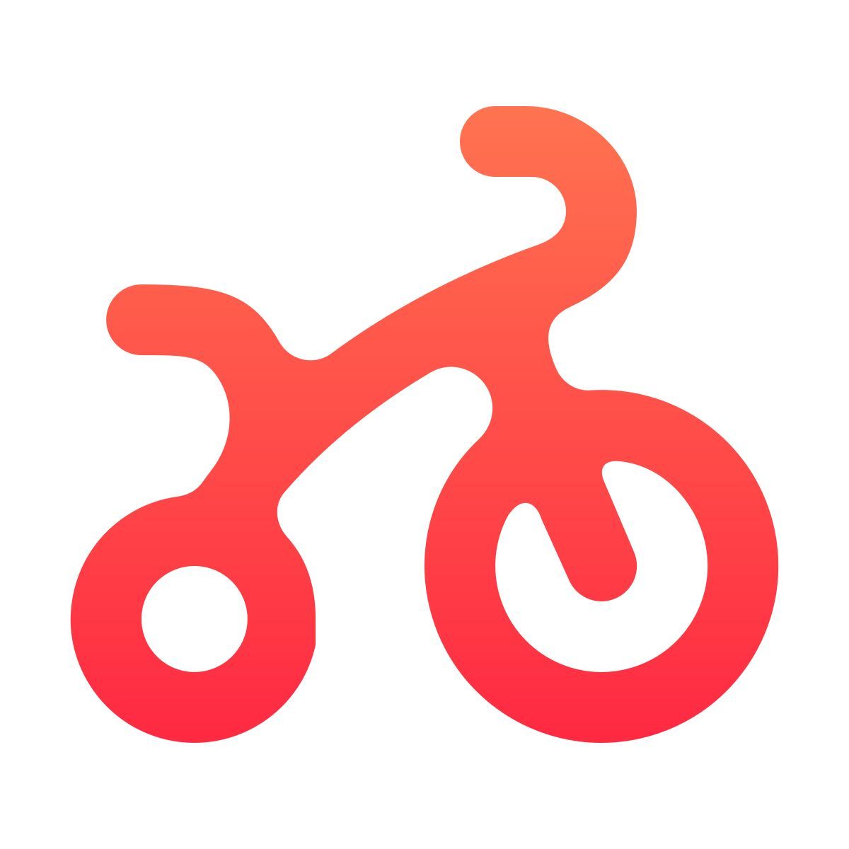 softteal gradient style triciclo icon