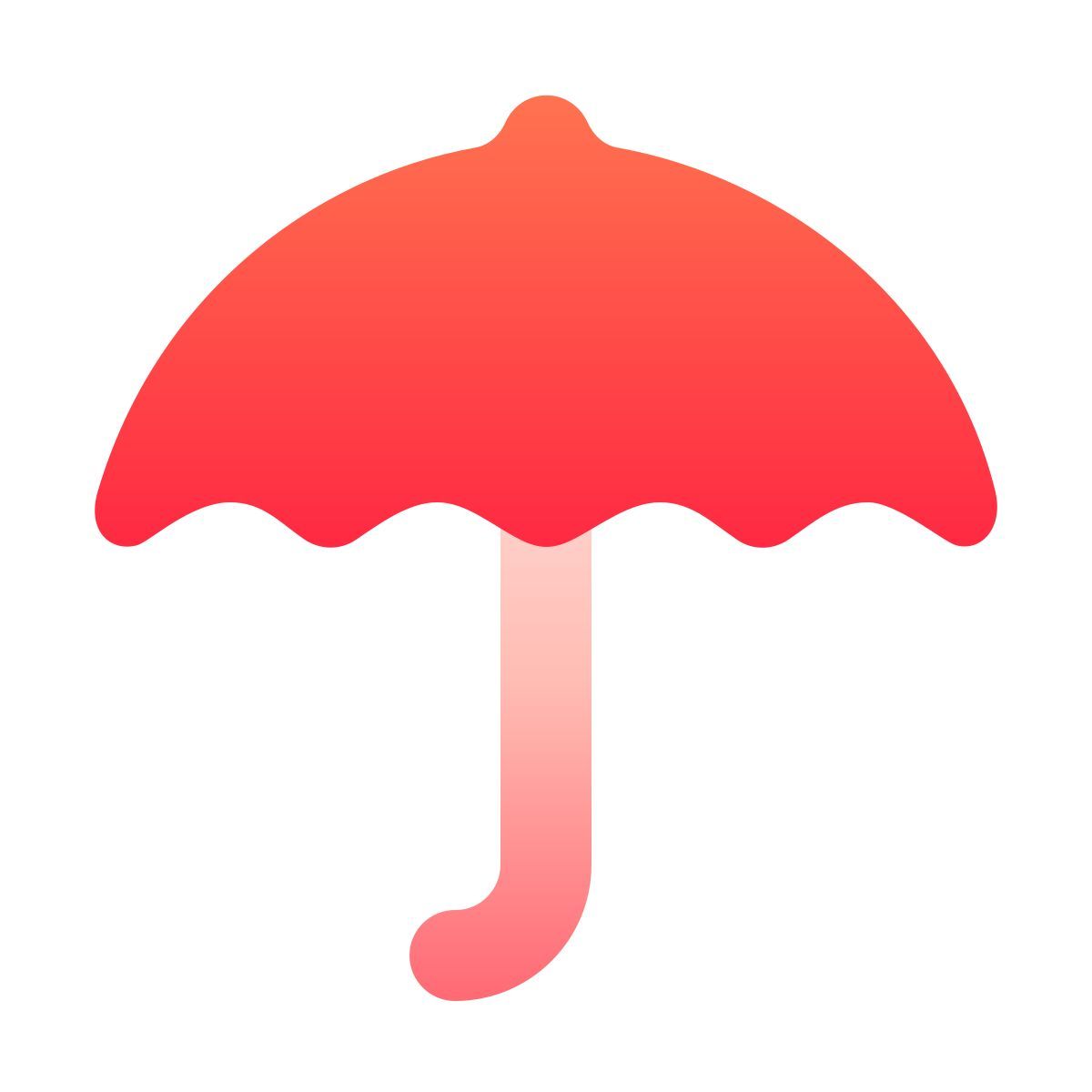 softteal gradient style 우산 icon