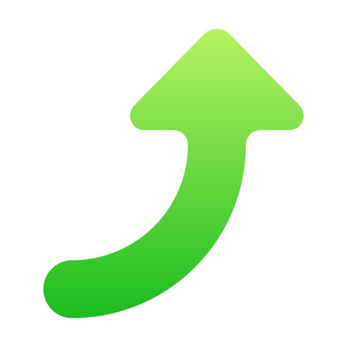 softteal gradient style arriba 2 icon