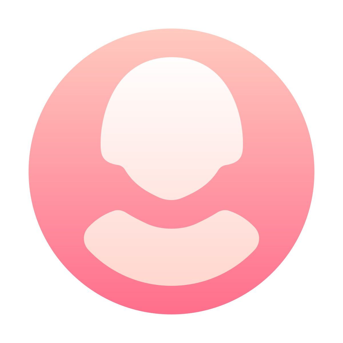softteal gradient style profile icon