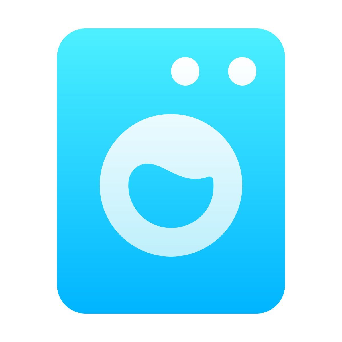 softteal gradient style 洗衣机 icon