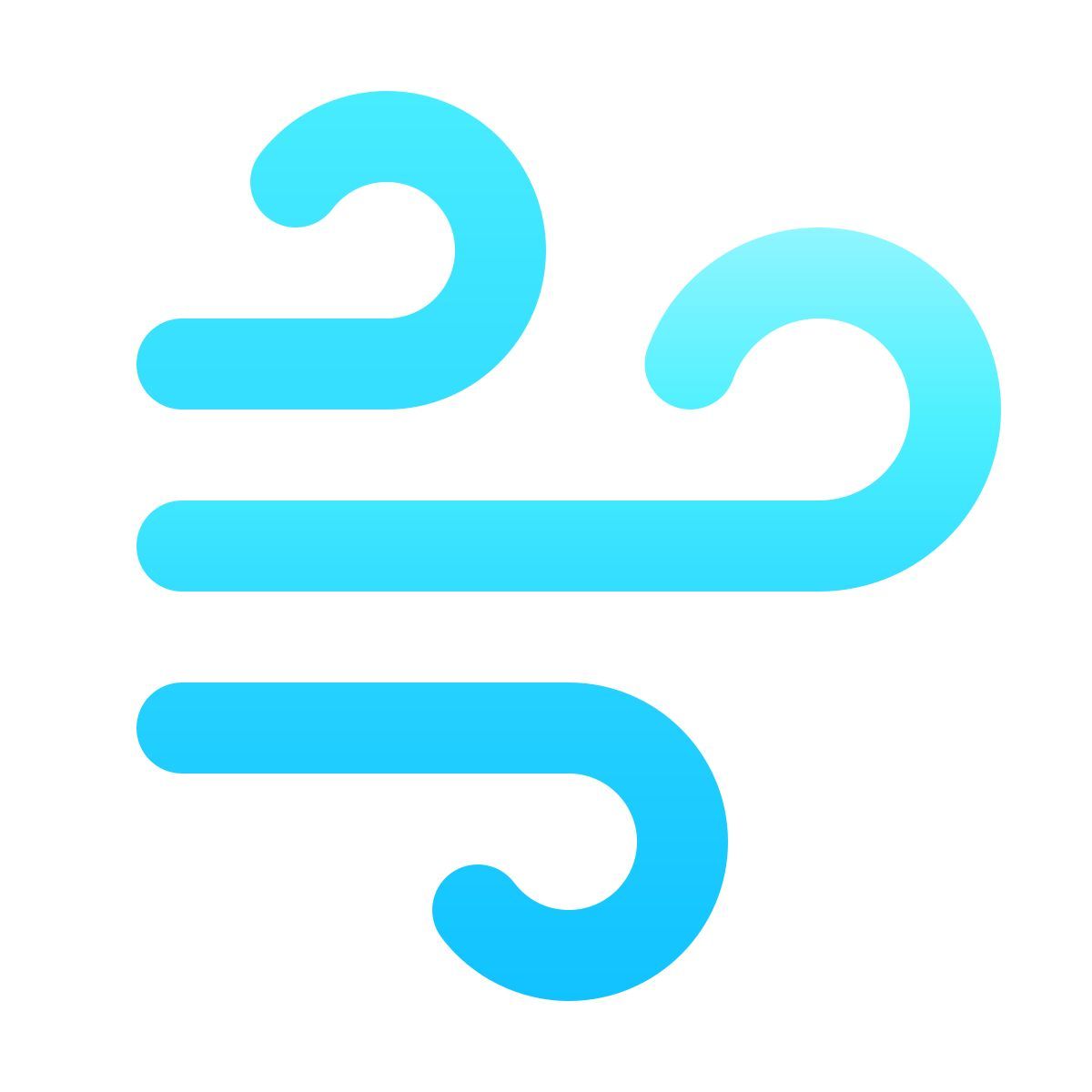 softteal gradient style viento icon