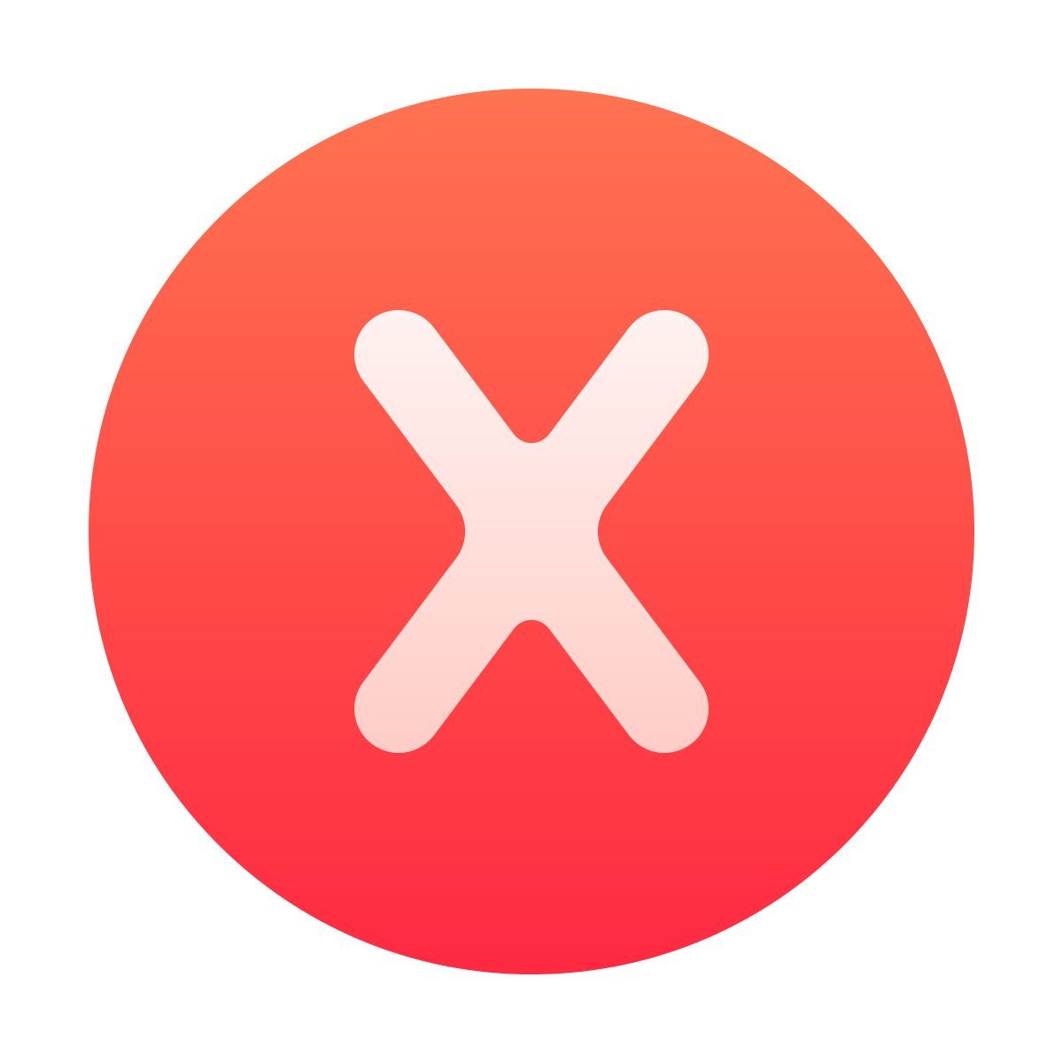 softteal gradient style x 박스 x icon