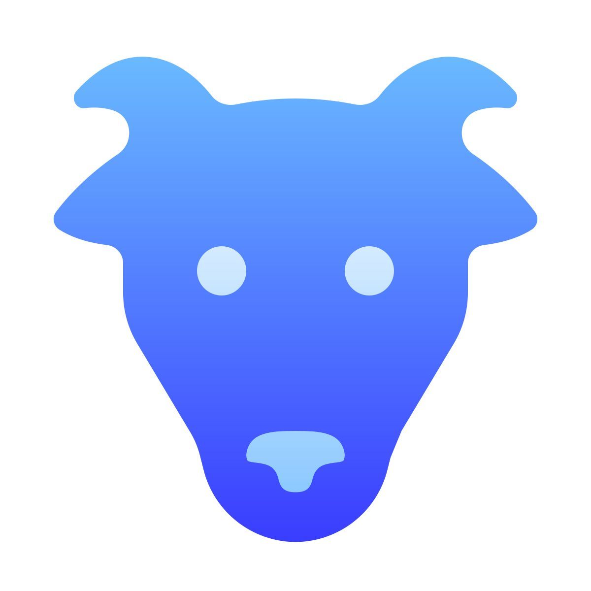 softteal gradient style jahr der ziege icon