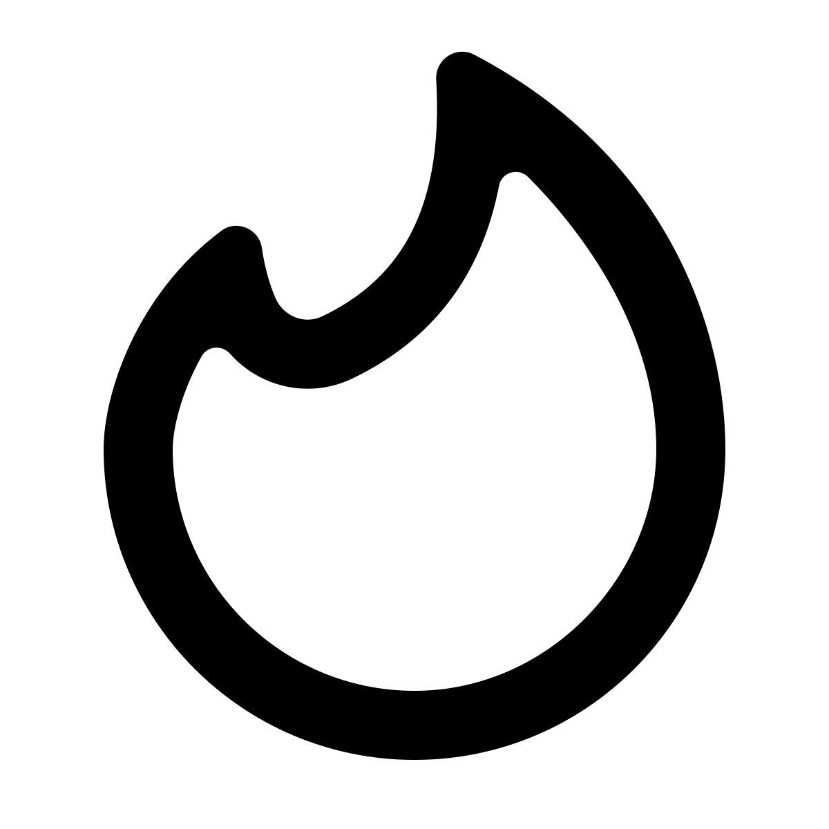 softteal line style tinder icon