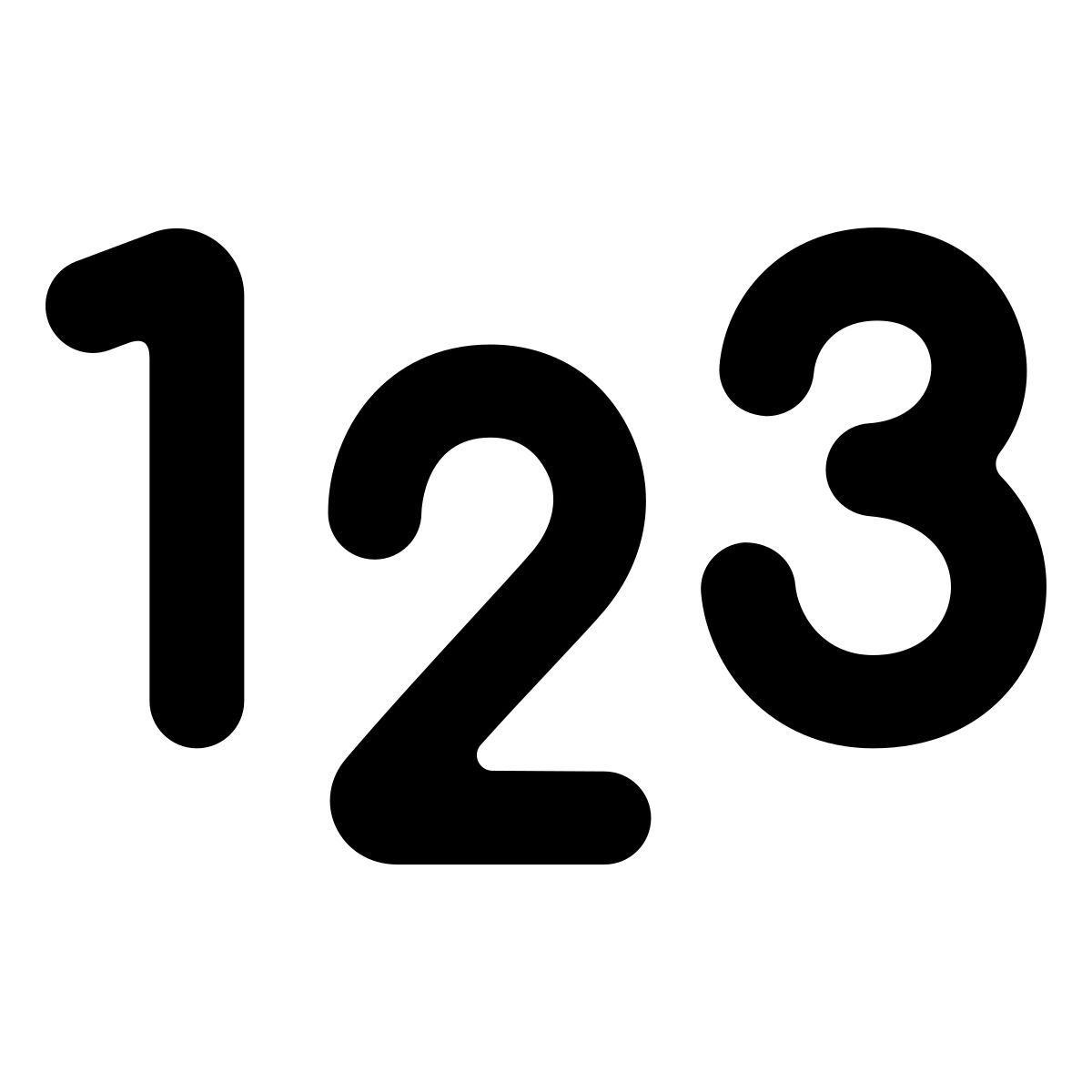 softteal line style numeri icon