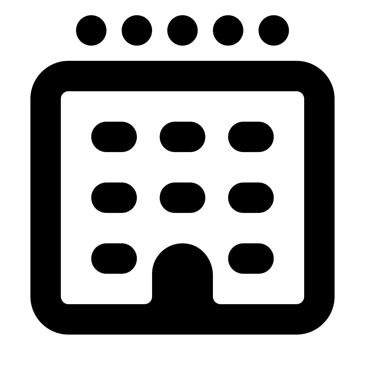 softteal line style hotel de 5 estrelas icon