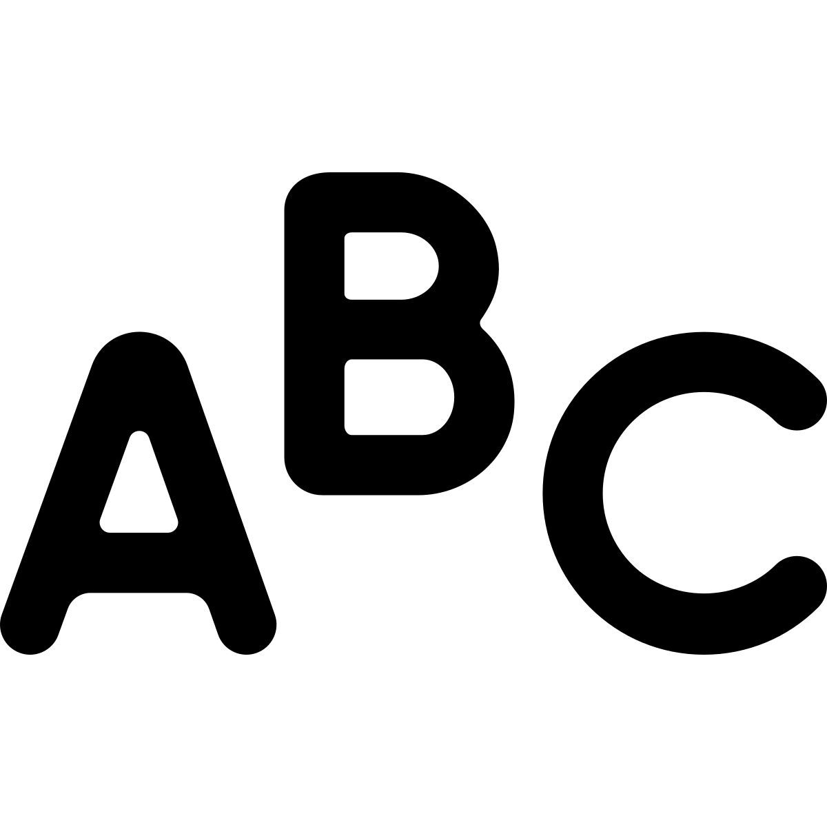 softteal line style abc icon