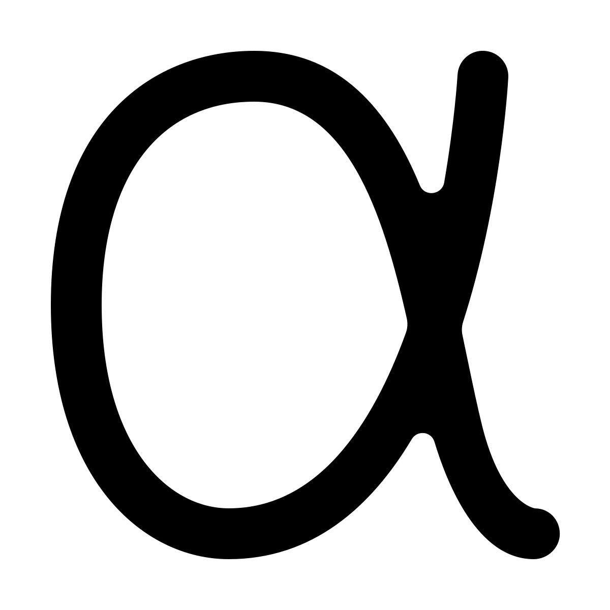 softteal line style alpha icon