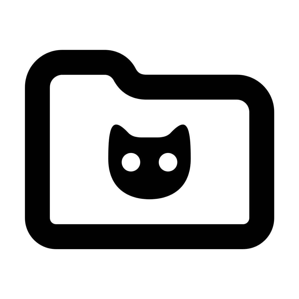 softteal line style dossier animaux icon