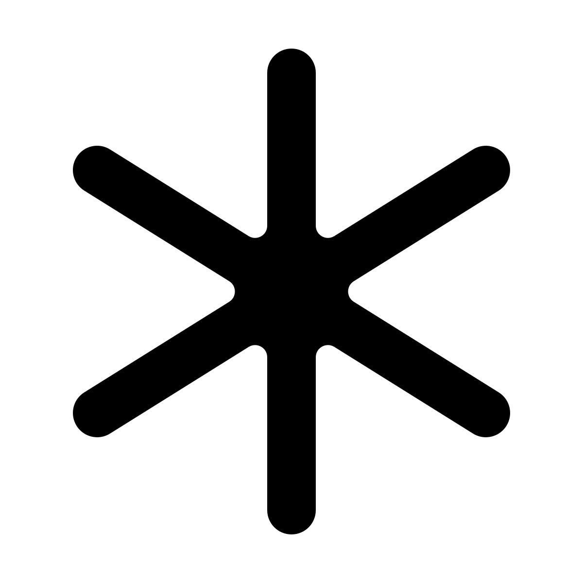 softteal line style asterisk icon