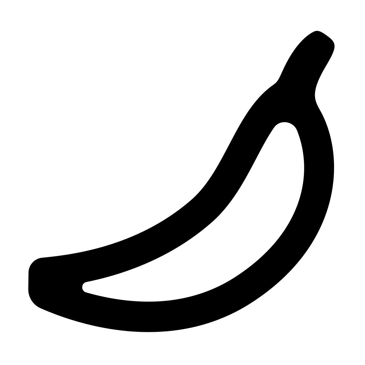 softteal line style plátano icon