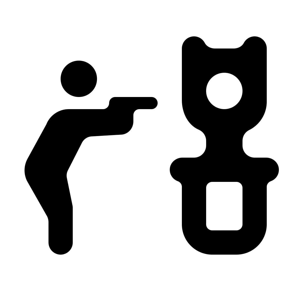 softteal line style rapina in banca icon